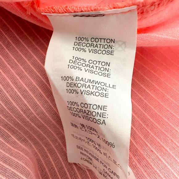 J Crew Long Sleeve Button-Down Shirt in Coral Color - Picture 5 of 5